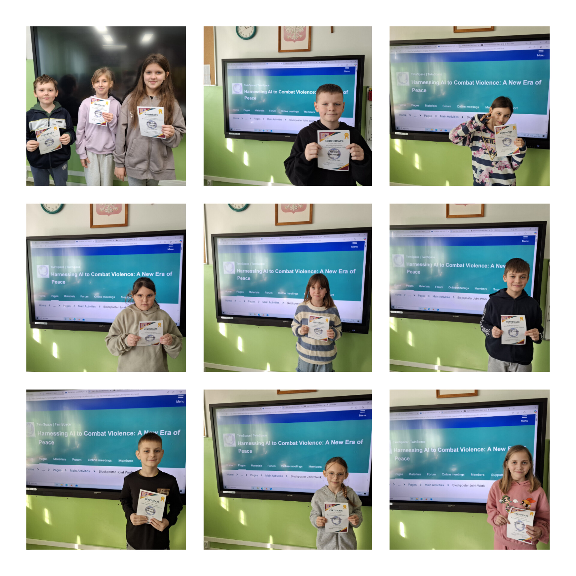 Podsumowanie projektu eTwinning „Harnessing AI to Combat Violence: A New Era of Peace”