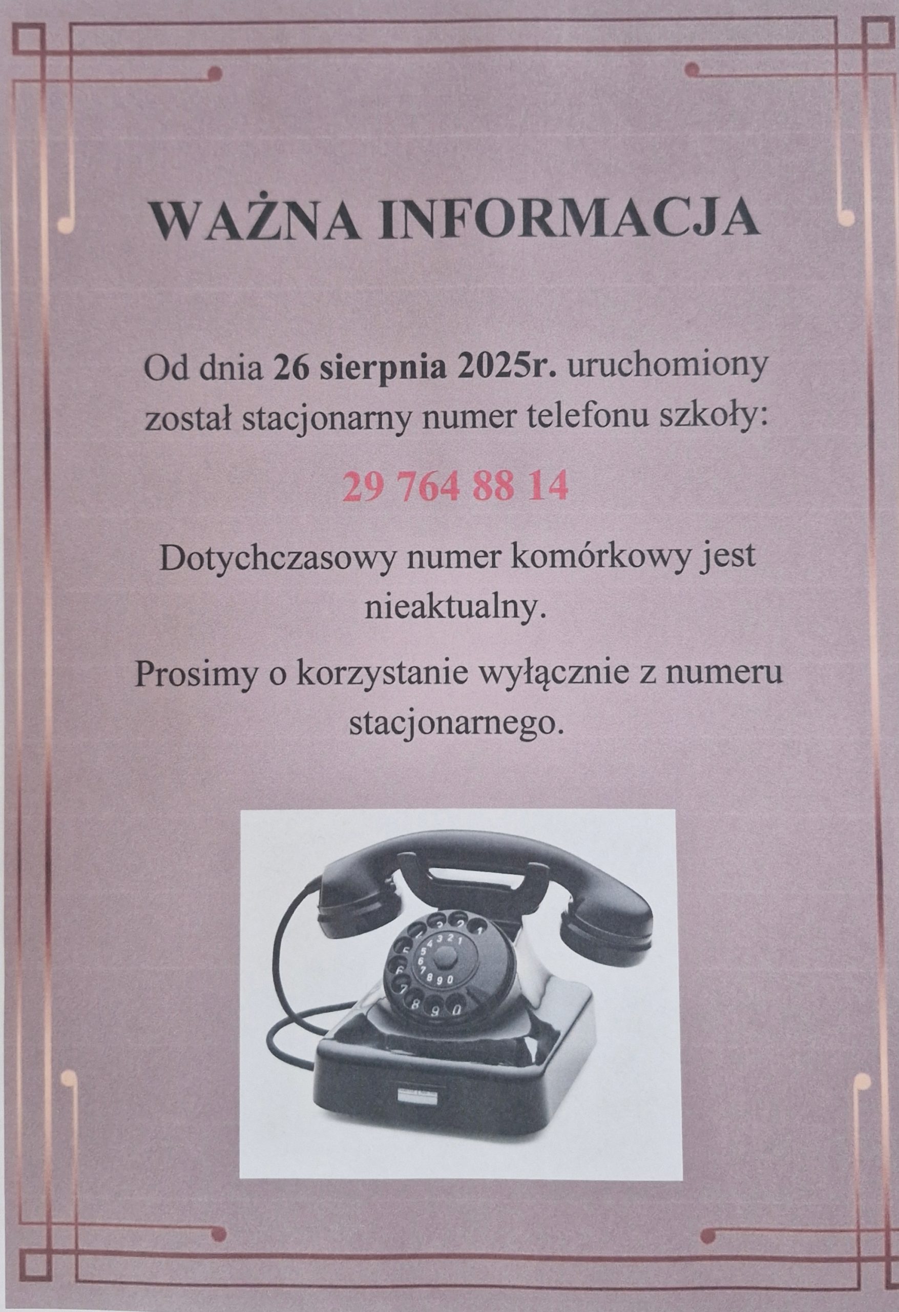 Numer kontaktowy