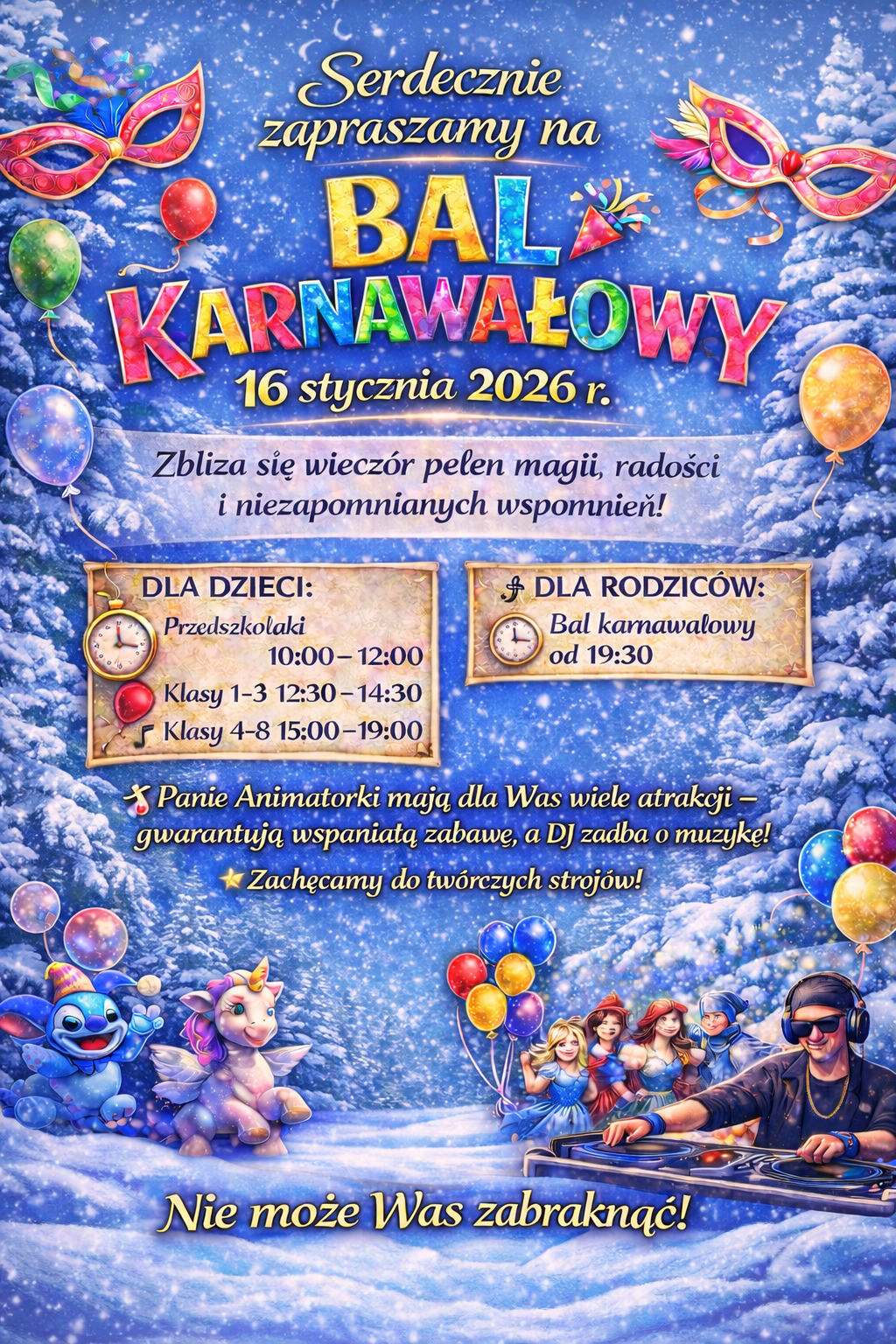 ZAPRASZAMY NA BAL