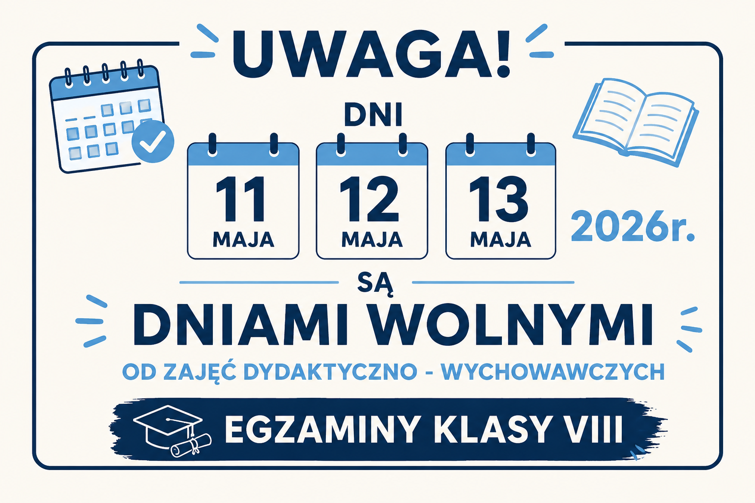 WAŻNA INFORMACJA WAŻNA INFORMACJA
