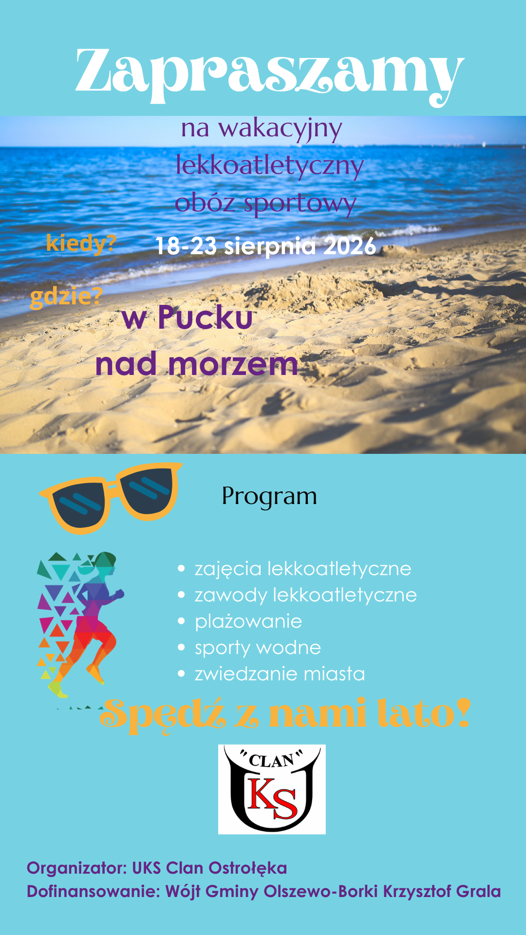 Obóz sportowy lekkoatletyczny z UKS Clan Obóz sportowy lekkoatletyczny z UKS Clan