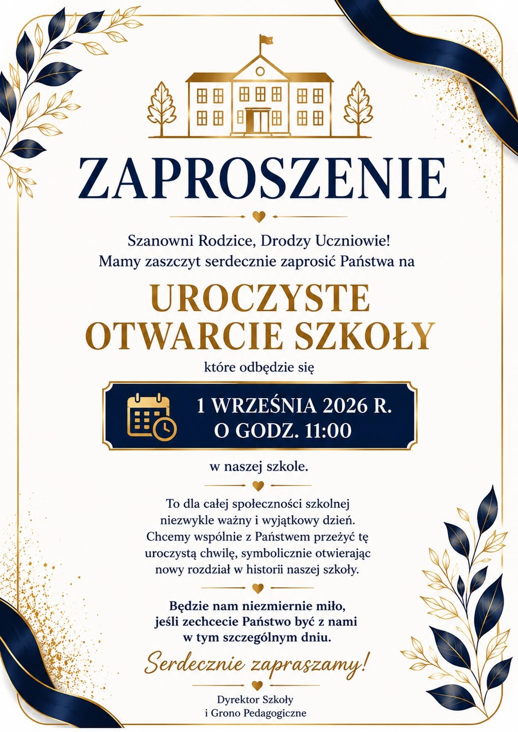 UROCZYSTE OTWARCIE SZKOŁY