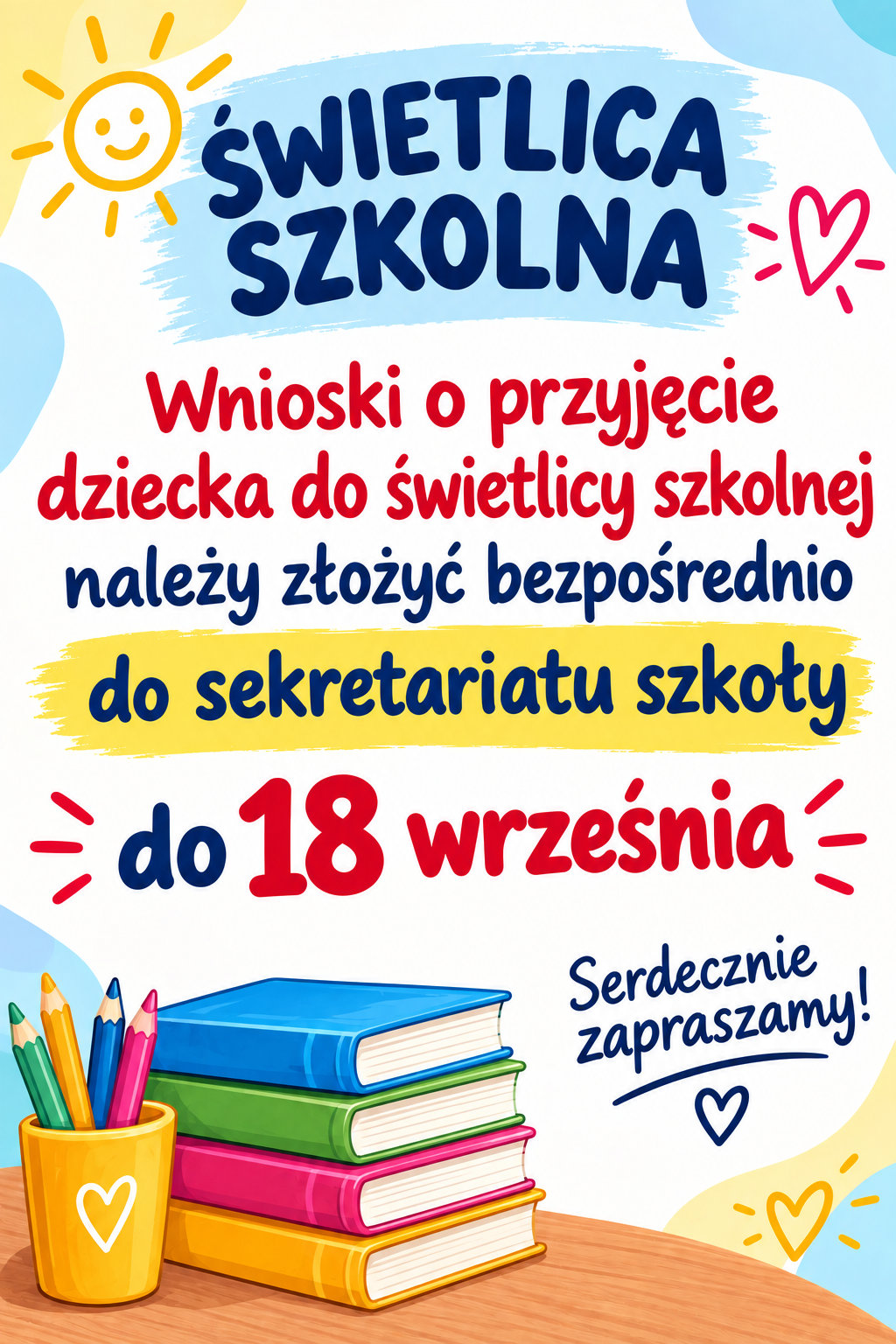 Zapisy do świetlicy Zapisy do świetlicy